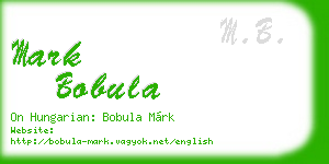 mark bobula business card
